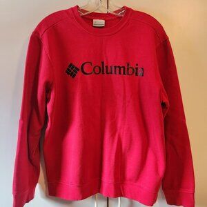 Columbia Red Crewneck Sweater Size Medium Womens Pullover Sweater